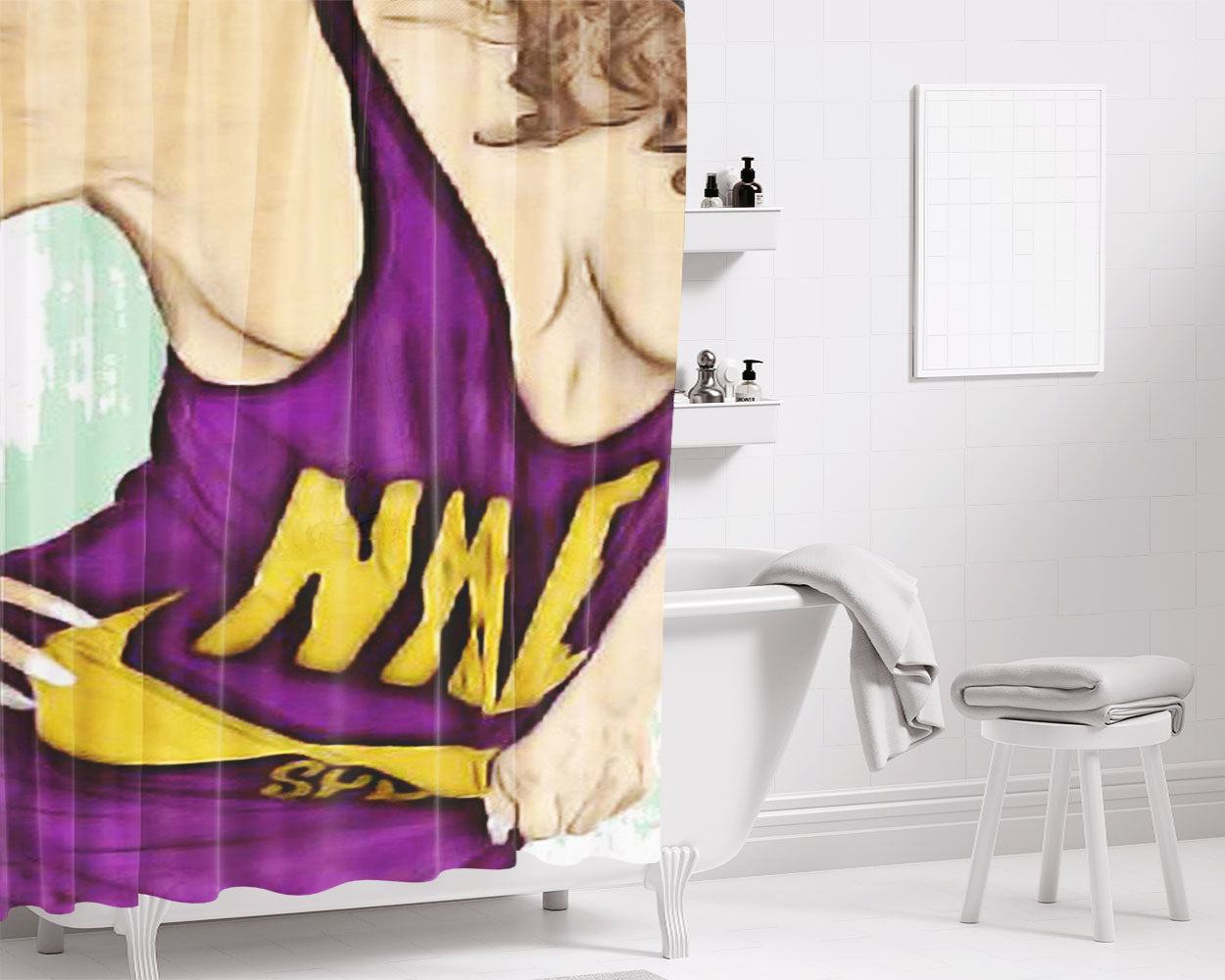Nike Tank Top 2 Bathroom Shower Curtain Fabric Waterproof | 66 X 72 Inch