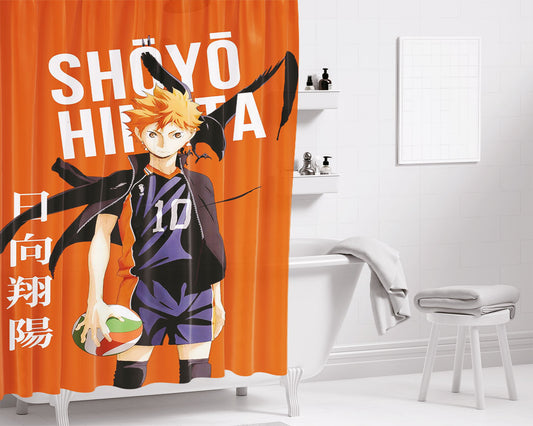 Show Up August Bathroom Shower Curtain Fabric Waterproof | 66 X 72 Inch