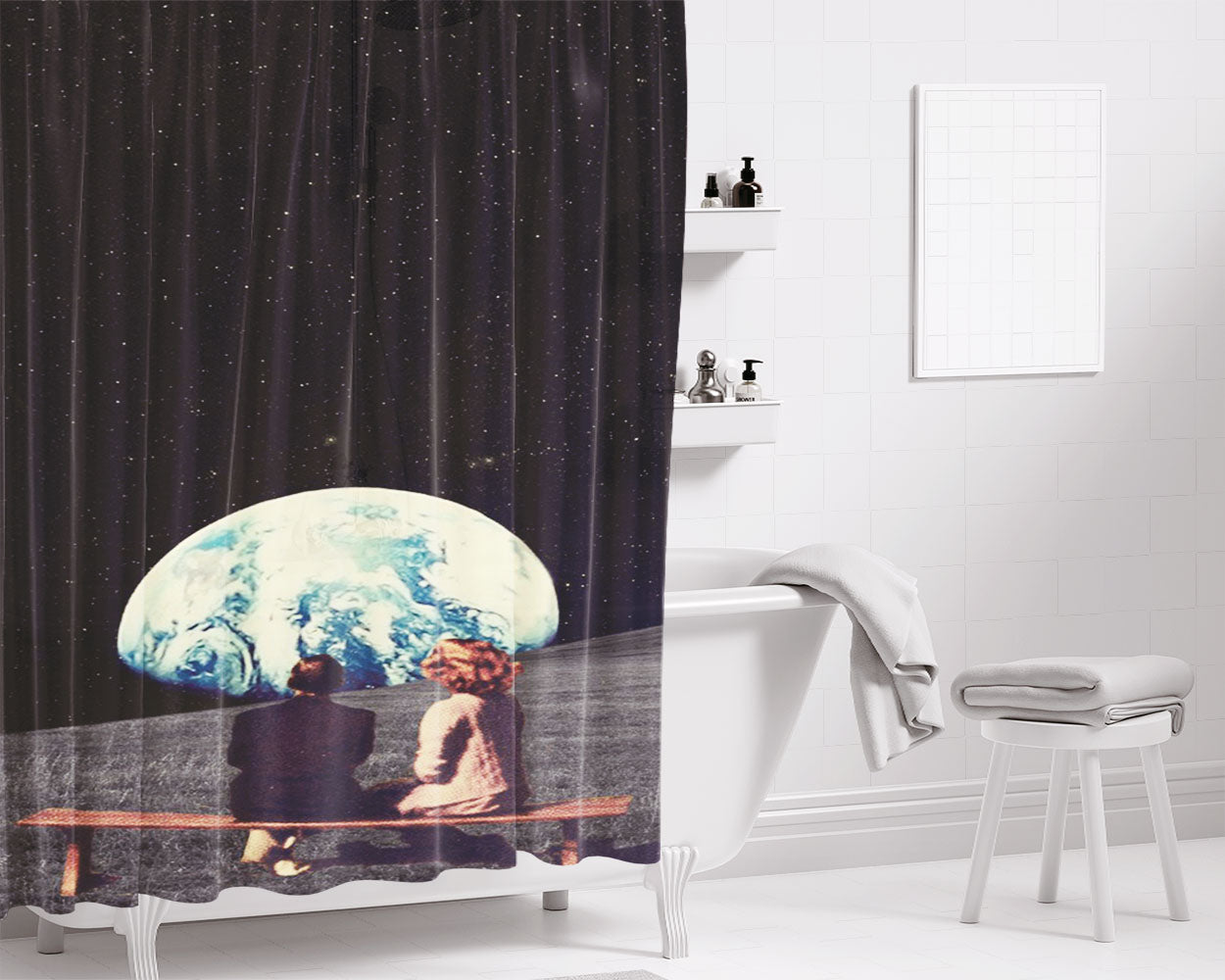 We Stand Alone Together Military Bathroom Shower Curtain Fabric Waterproof | 66 X 72 Inch