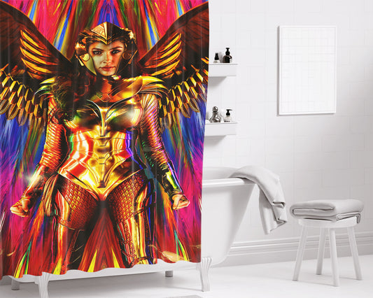 Womens Summer Perfume Bathroom Shower Curtain Fabric Waterproof | 66 X 72 Inch