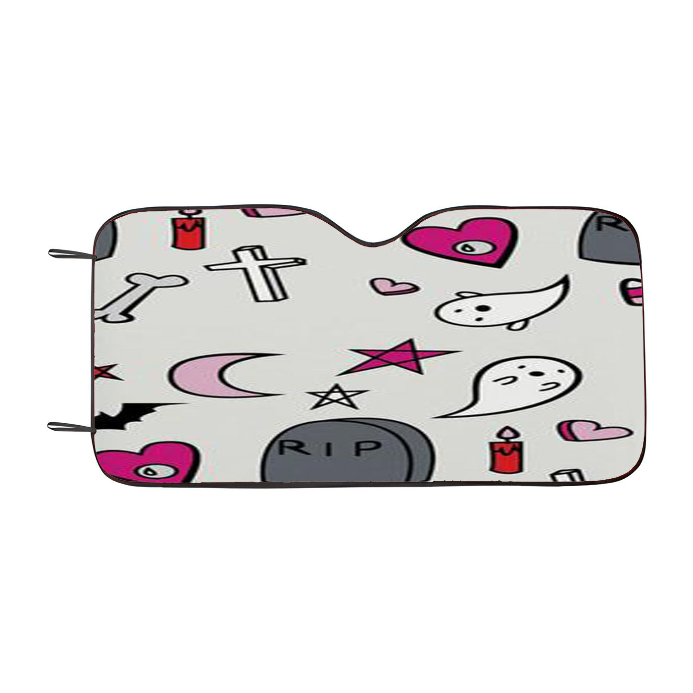 A Creepy Cute Halloween Car Auto Sun Shade Windshield Cover