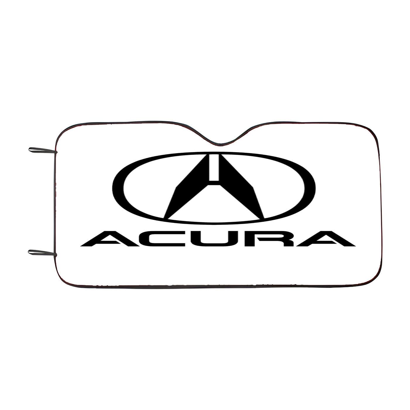 Acura Logo White Car Auto Sun Shade Windshield Cover