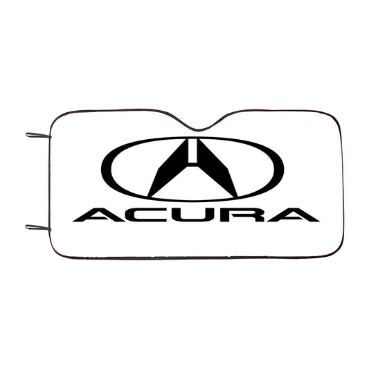 Acura Logo White Car Auto Sun Shade Windshield Cover