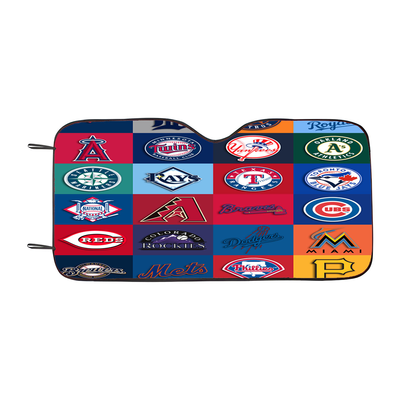 All Mlb Team Logos Collage Car Auto Sun Shade Windshield Cover