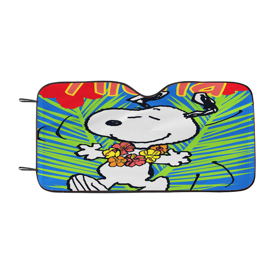 Aloha Snoopy Summer Car Auto Sun Shade Windshield Cover