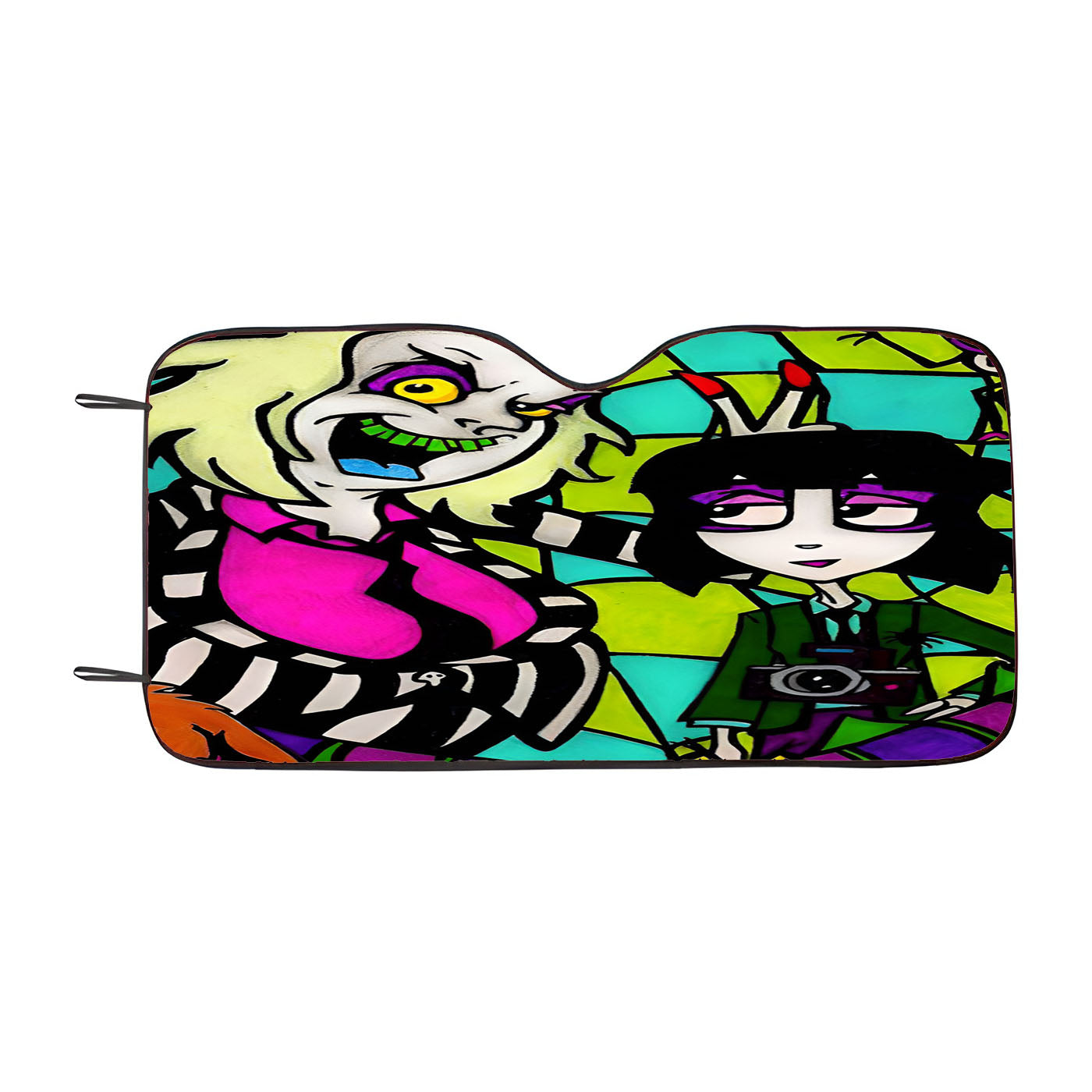 Beetlejuice Tim Burton Cartoon Glass Car Auto Sun Shade Windshield Cover