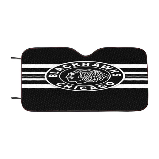 Blackhawks Chicago Car Auto Sun Shade Windshield Cover