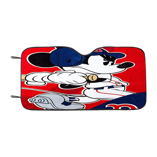 Boston Red Sox Disney Mickey Mouse Mlb Car Auto Sun Shade Windshield Cover