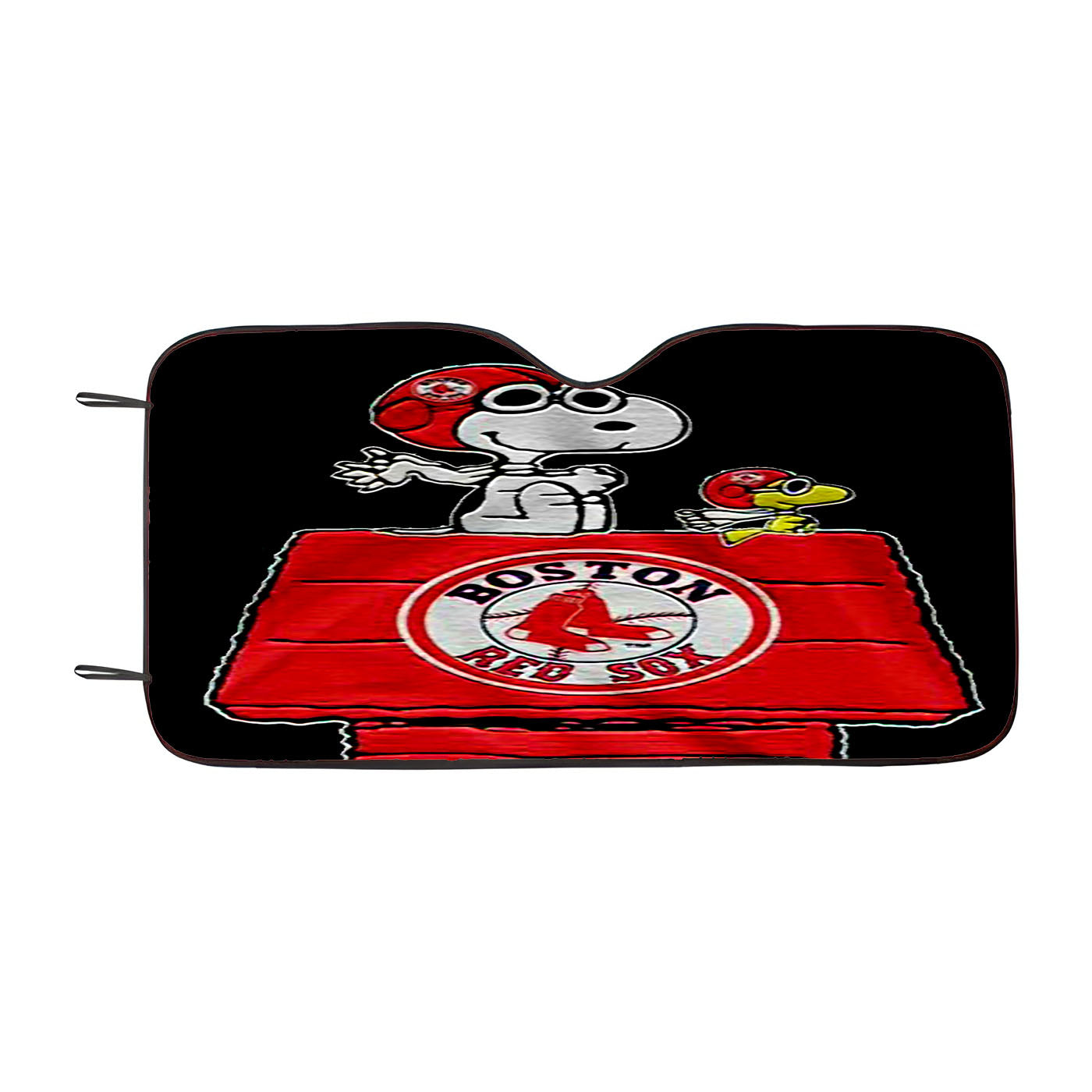 Boston Red Sox Snoopy Car Auto Sun Shade Windshield Cover