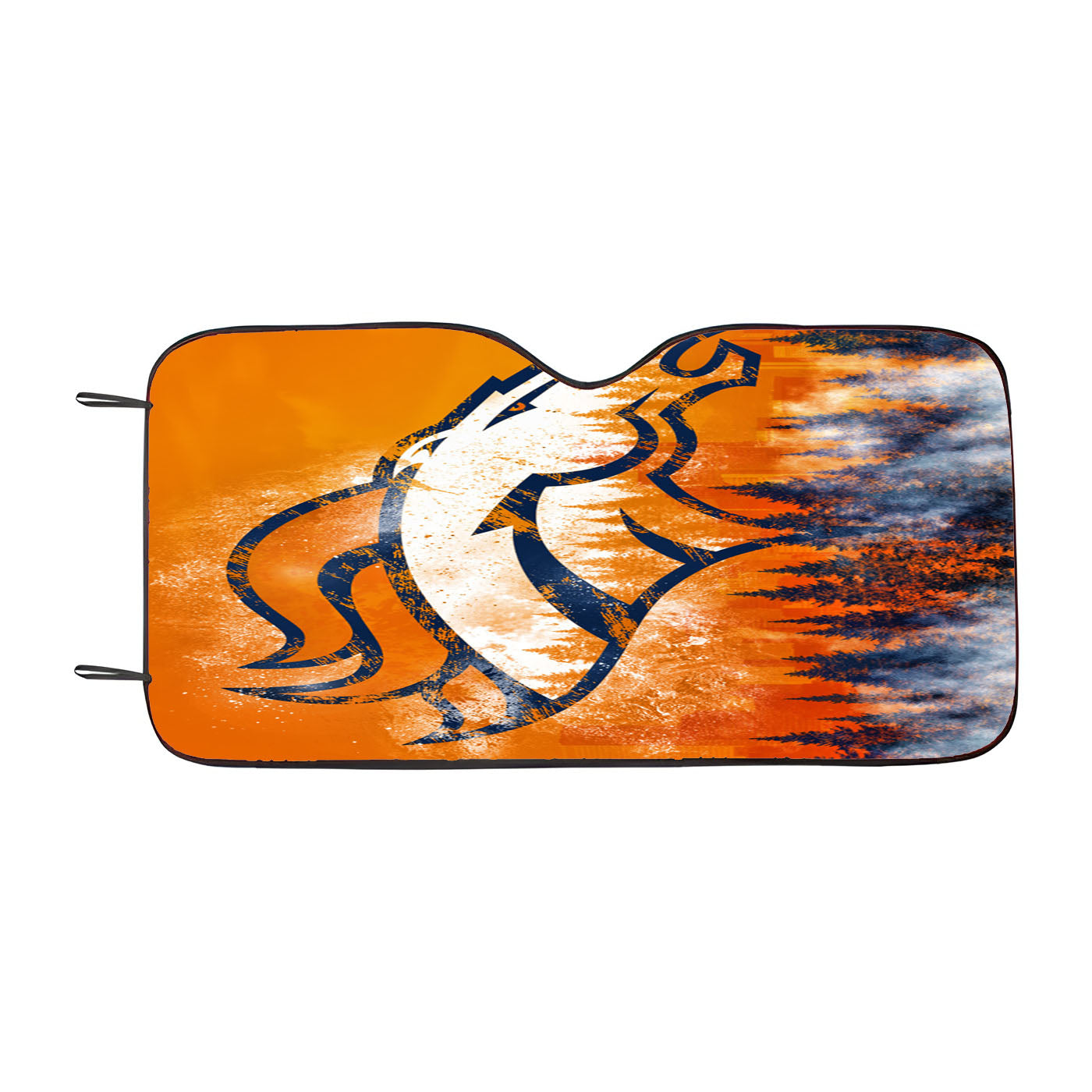 Broncos Denver Christmas Wallpaper Car Auto Sun Shade Windshield Cover