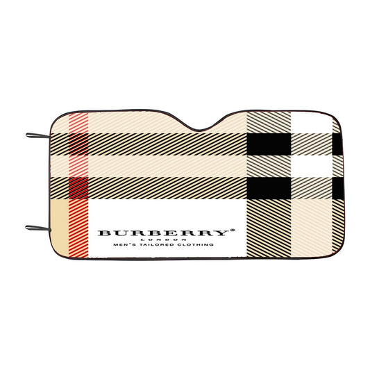 Burberry Pattern Square Car Auto Sun Shade Windshield Cover