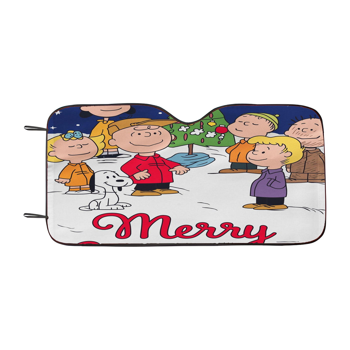 Charlie Brown Christmas Car Auto Sun Shade Windshield Cover