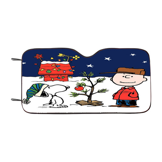 Charlie Brown Peanuts Comics Snoopy Car Auto Sun Shade Windshield Cover