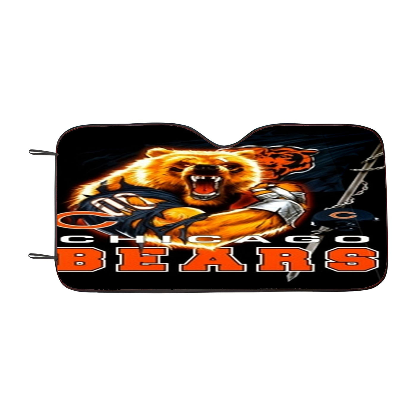 Chicago Bears Nfl Stripe Car Auto Sun Shade Windshield Cover