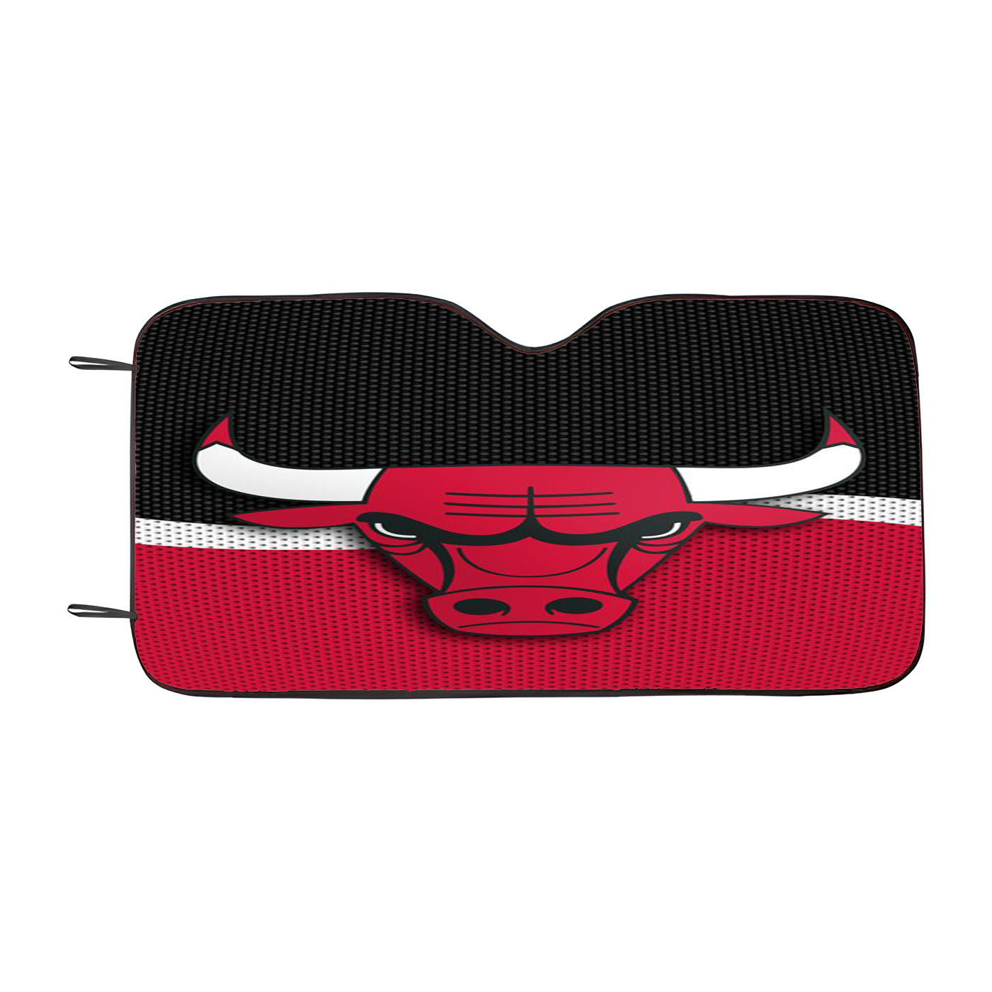 Chicago Bulls Hardwood 2 Car Auto Sun Shade Windshield Cover
