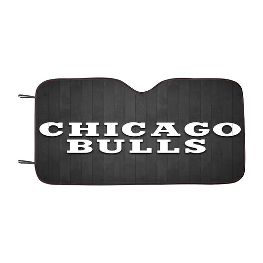 Chicago Bulls Hardwood Car Auto Sun Shade Windshield Cover