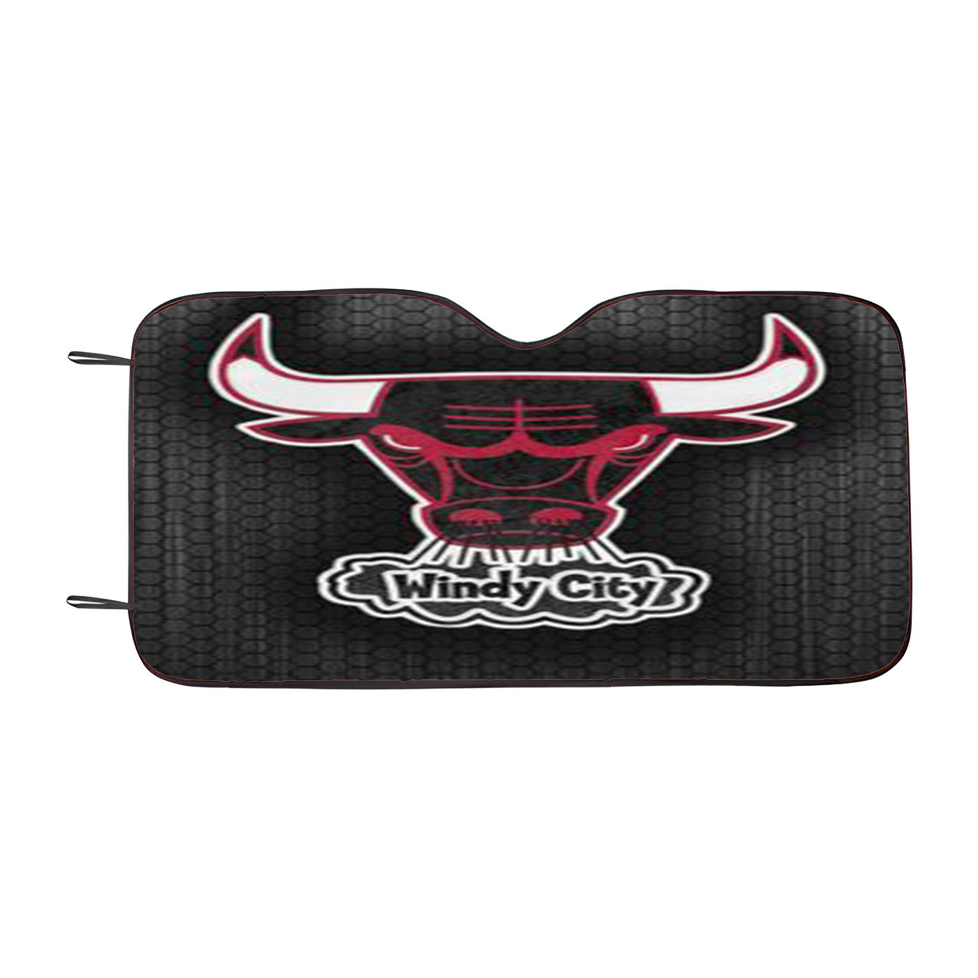Chicago Bulls Logo Red Bla Car Auto Sun Shade Windshield Cover