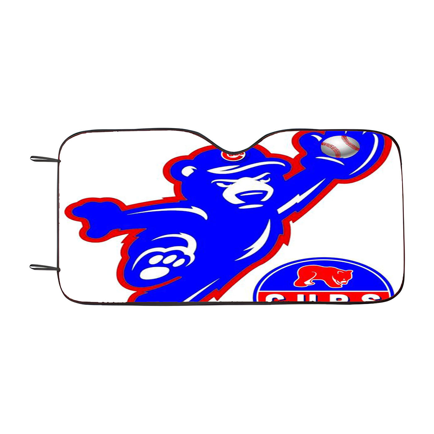 Chicago Cubs Bear Logo Car Auto Sun Shade Windshield Cover