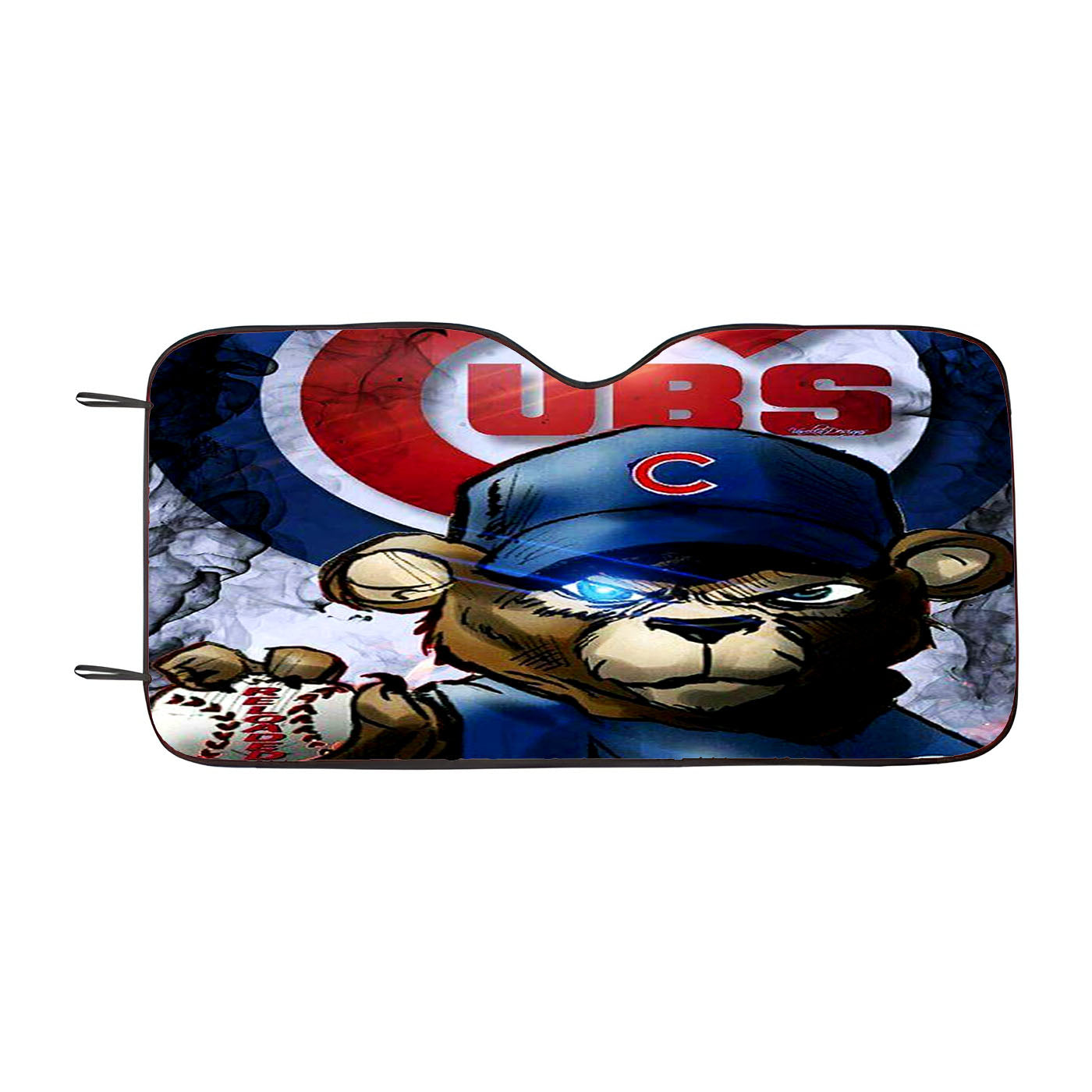 Chicago Cubs Bear Lord Car Auto Sun Shade Windshield Cover