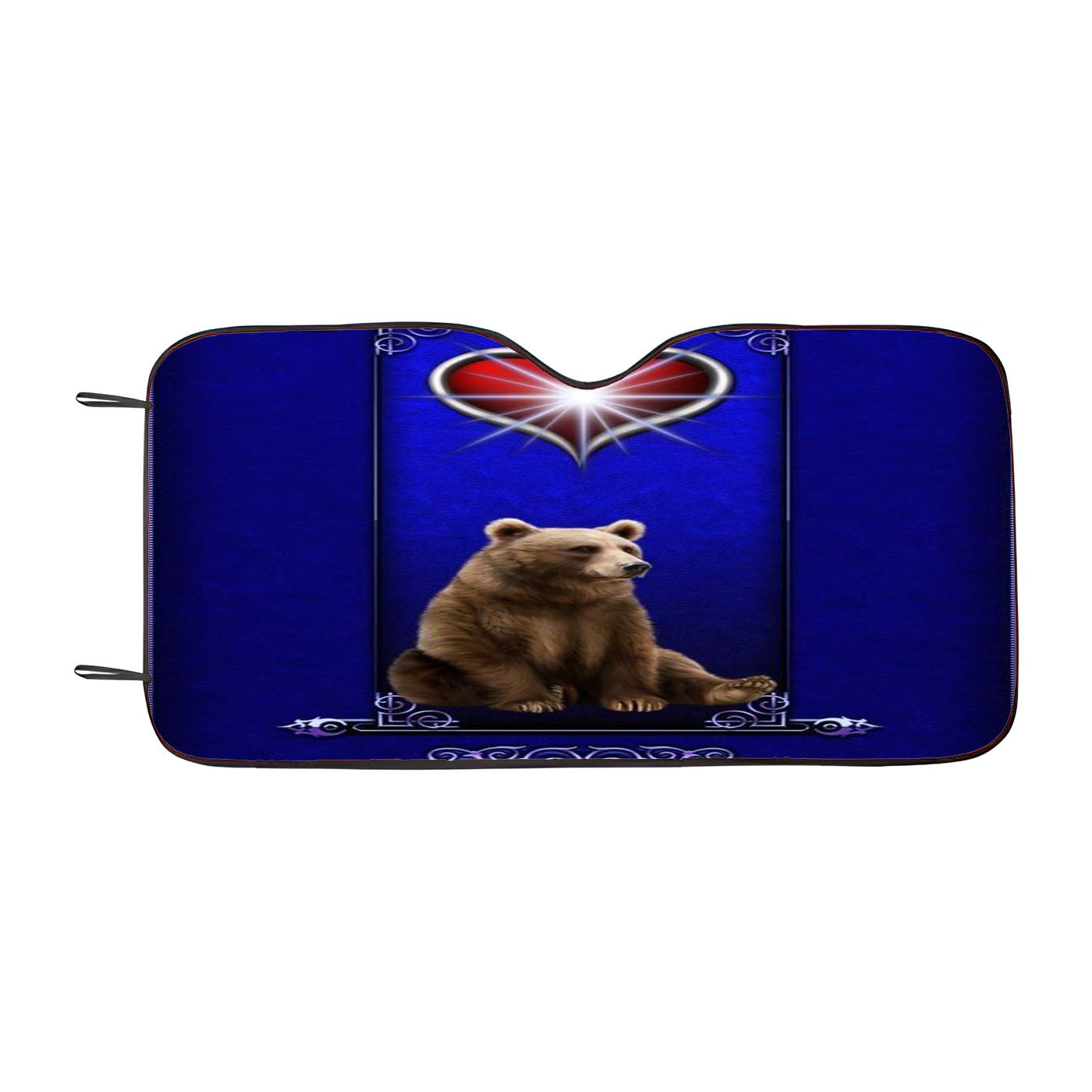 Chicago Cubs Bear Mascot Car Auto Sun Shade Windshield Cover