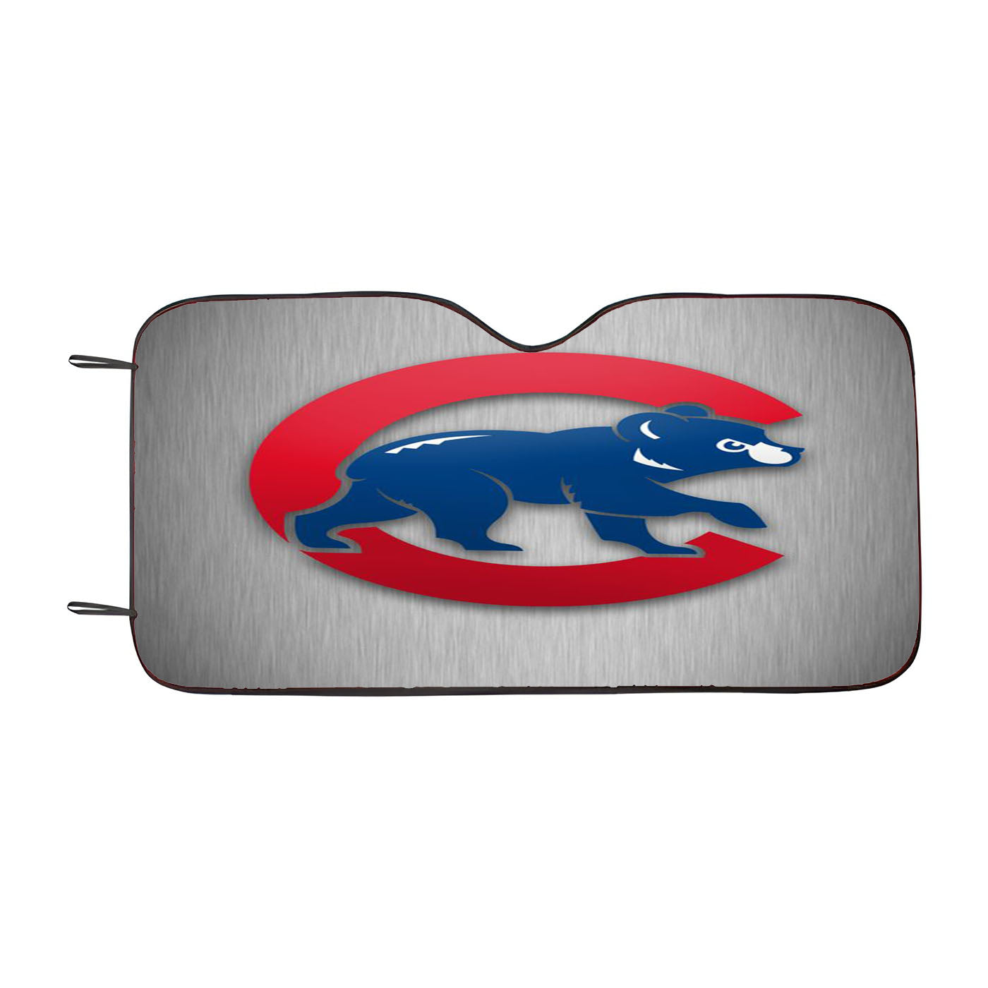 Chicago Cubs Bear Metalic Car Auto Sun Shade Windshield Cover