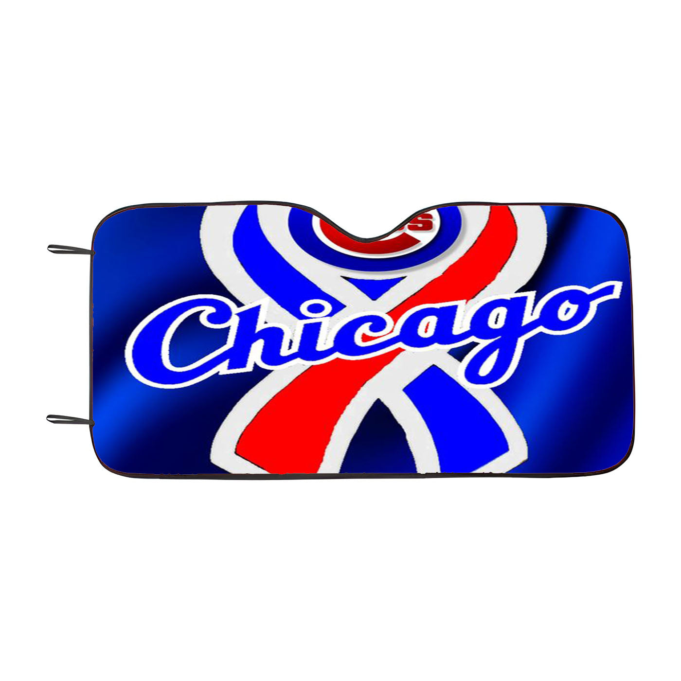 Chicago Cubs Font Car Auto Sun Shade Windshield Cover