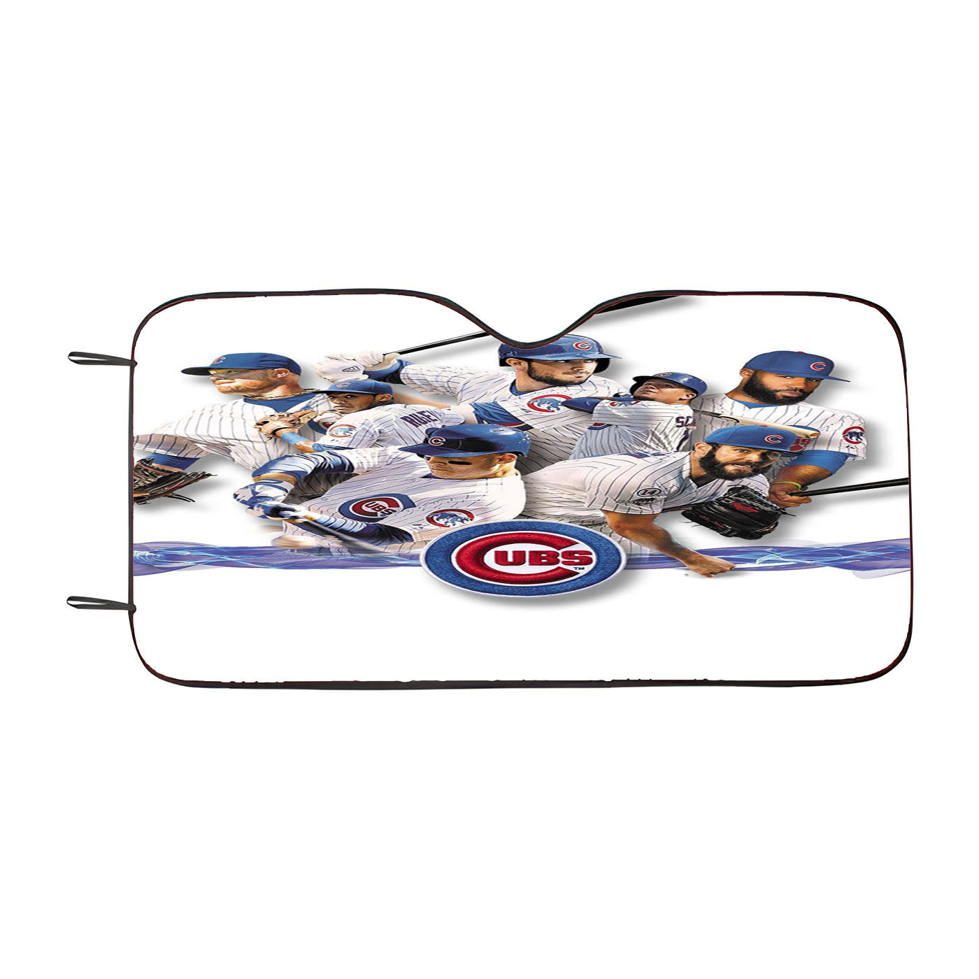 Chicago Cubs Letter C Stripe Car Auto Sun Shade Windshield Cover