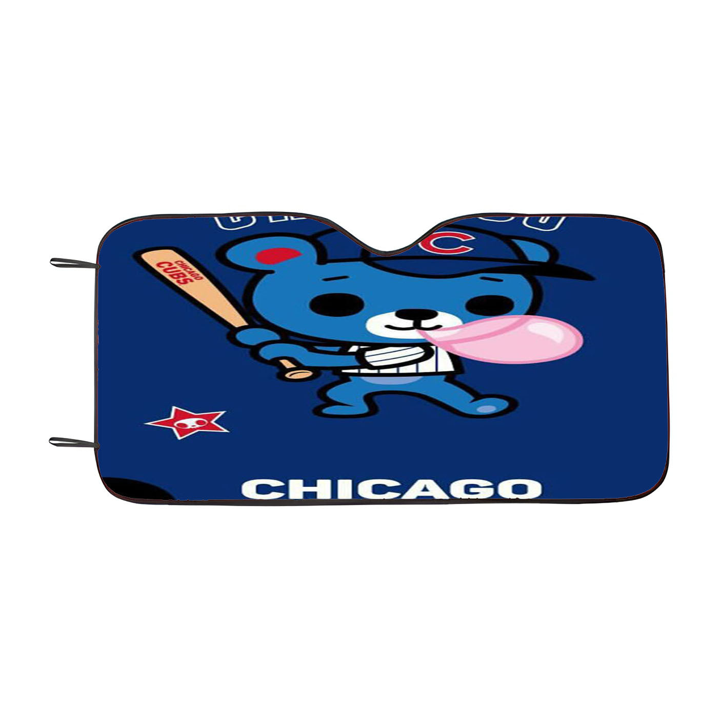 Chicago Cubs Logo 2 Car Auto Sun Shade Windshield Cover