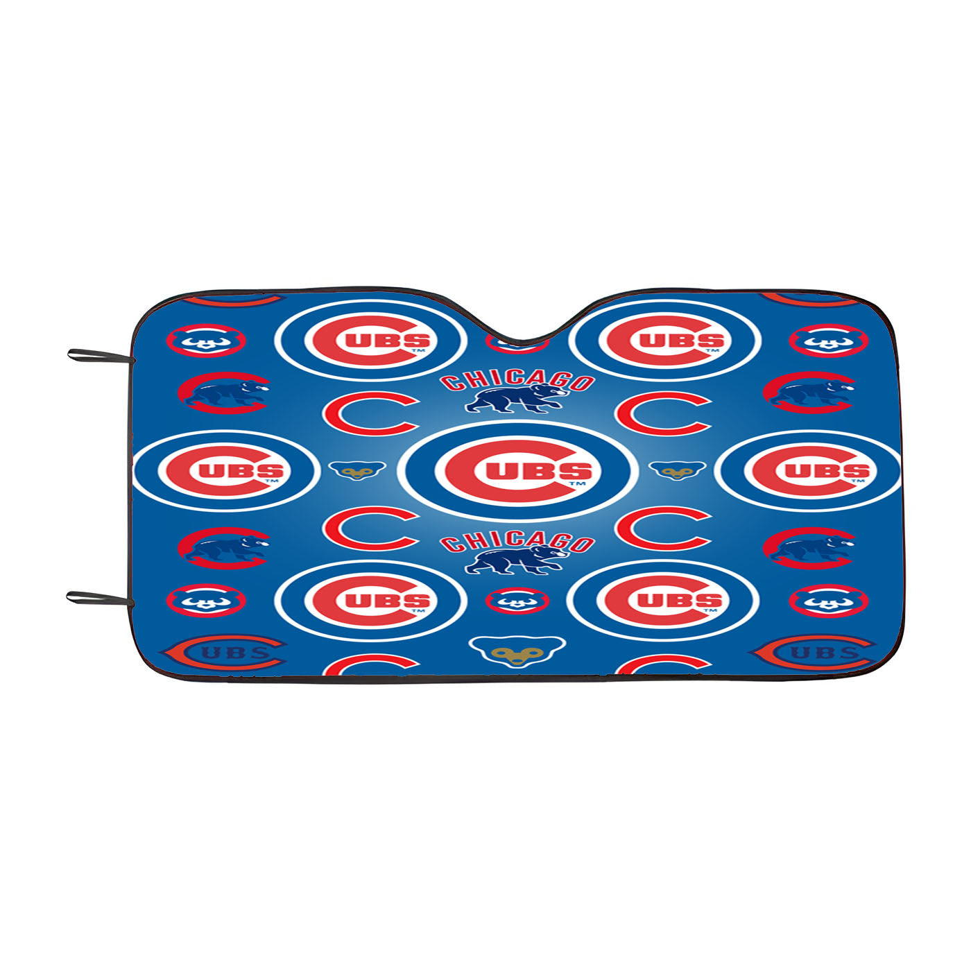 Chicago Cubs Logo Stripe Car Auto Sun Shade Windshield Cover