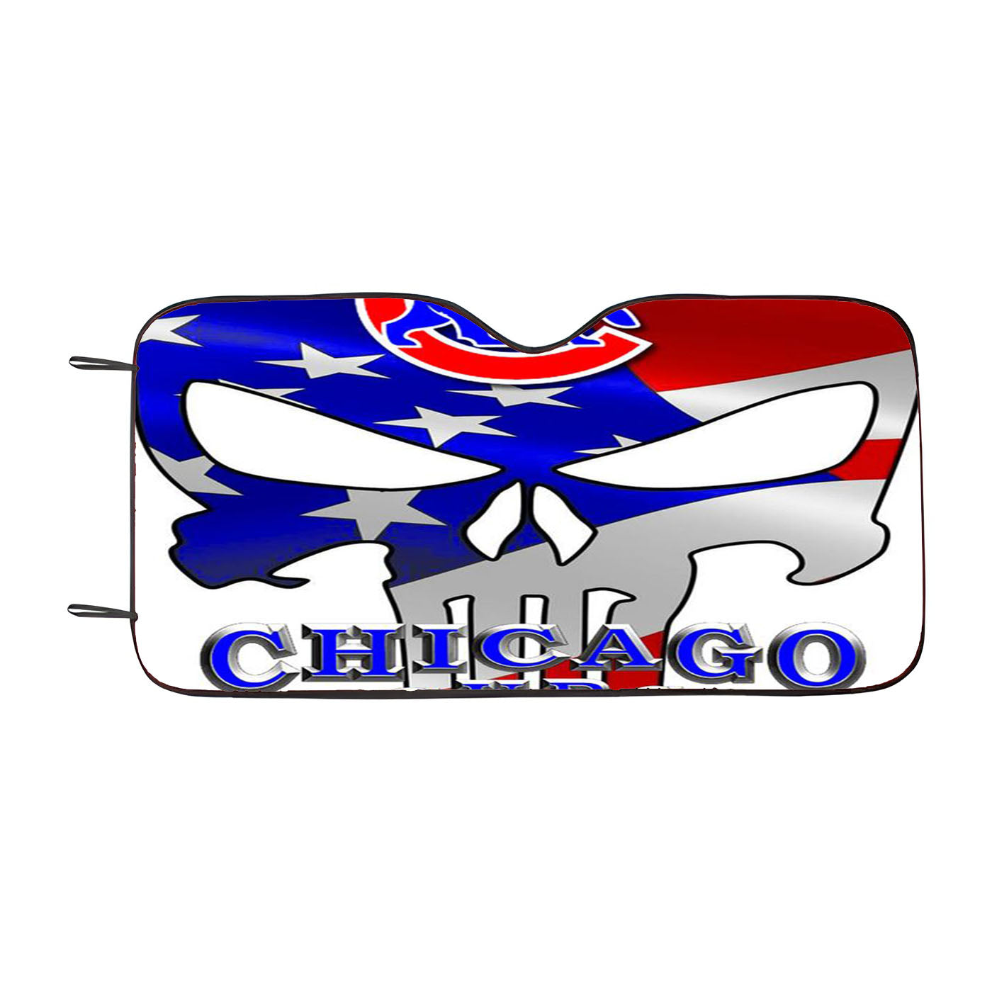 Chicago Cubs Red And Blue Car Auto Sun Shade Windshield Cover