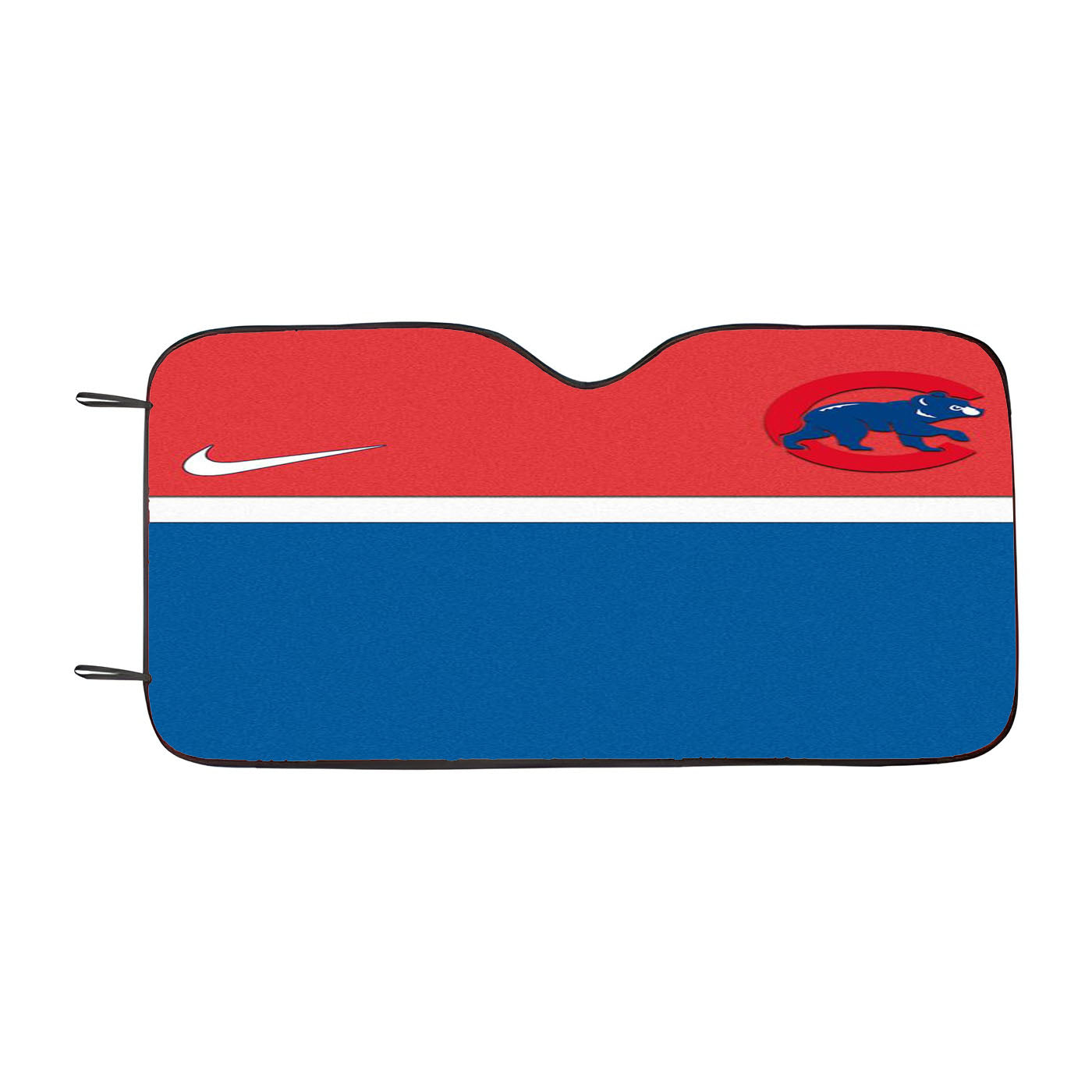 Chicago Cubs Red Text Chrome Car Auto Sun Shade Windshield Cover