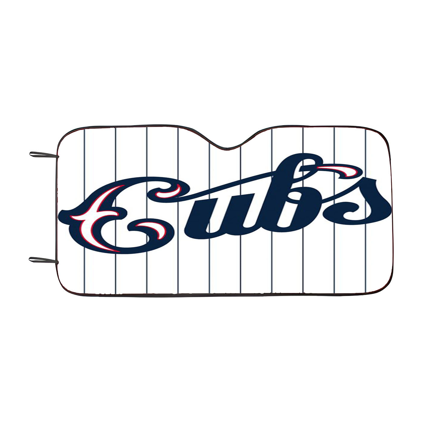 Chicago Cubs Stripe Baseball Car Auto Sun Shade Windshield Cover