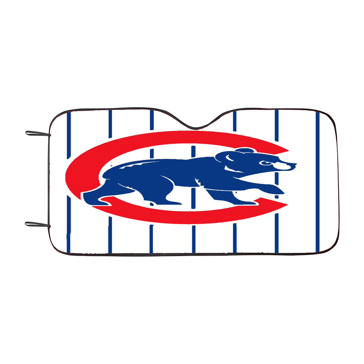 Chicago Cubs Stripe Car Auto Sun Shade Windshield Cover