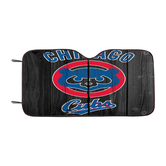Chicago Cubs Wooden Car Auto Sun Shade Windshield Cover