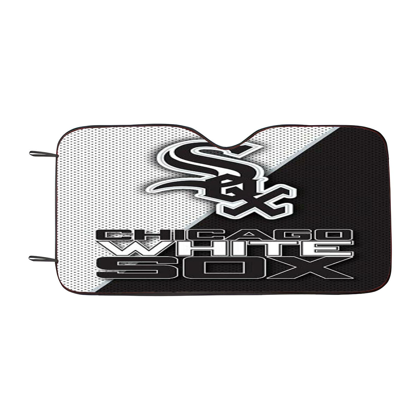 Chicago White Sox Black White Pattern Car Auto Sun Shade Windshield Cover