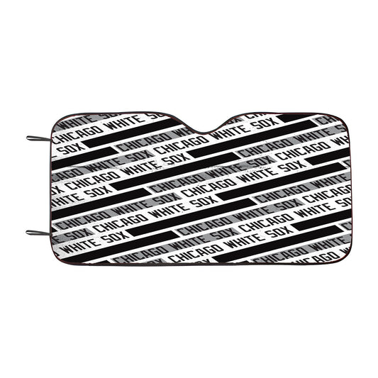 Chicago White Sox Leather Texture Car Auto Sun Shade Windshield Cover