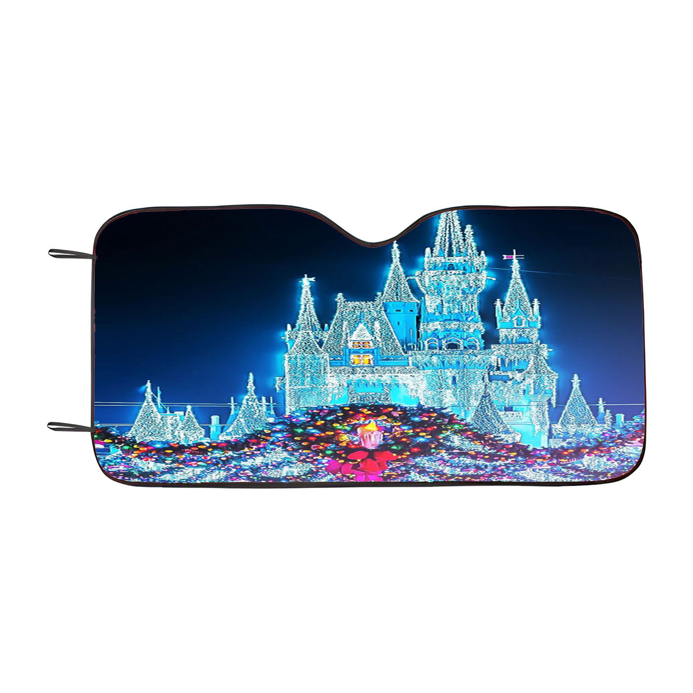 Christmas Disney Castle Car Auto Sun Shade Windshield Cover