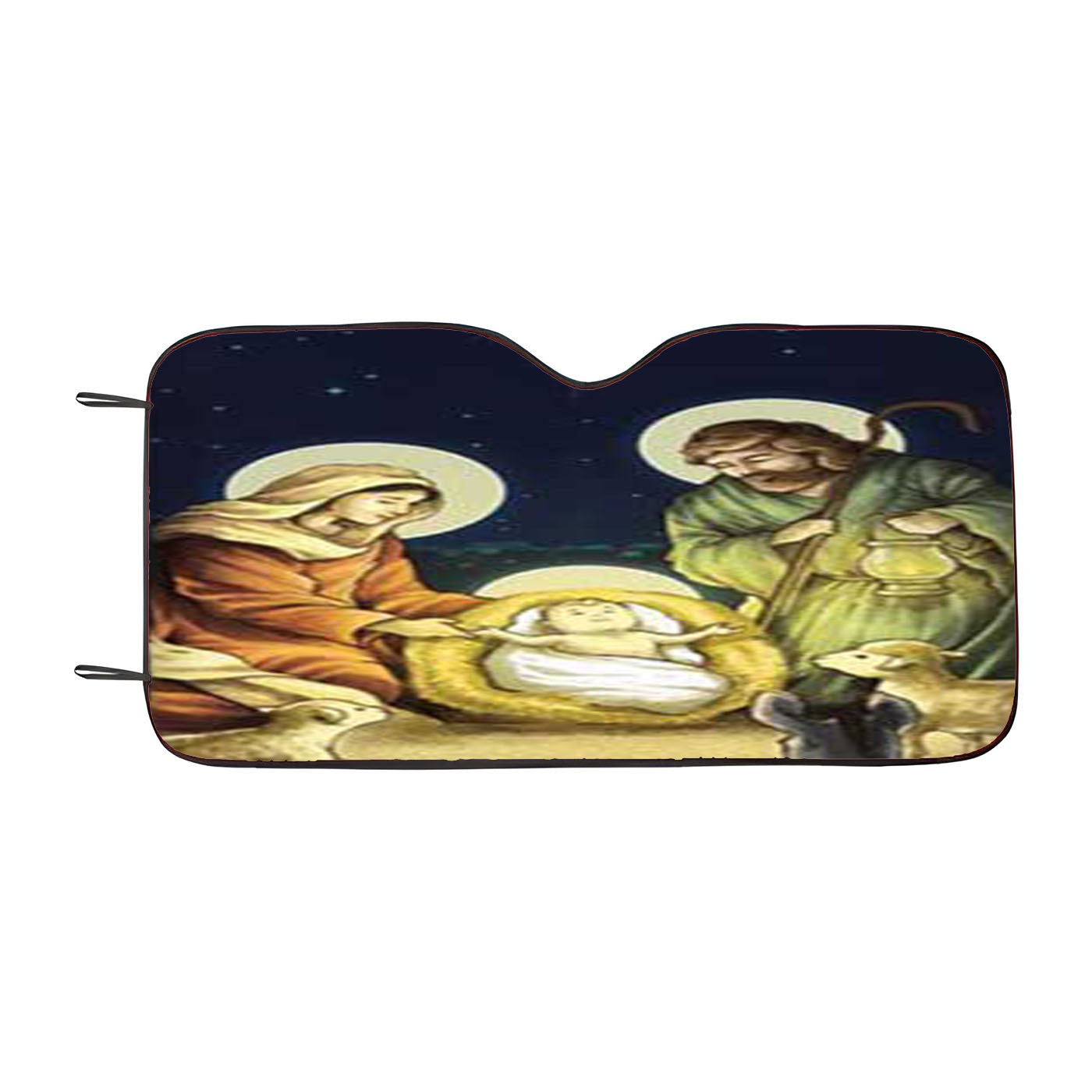 Christmas Nativity Car Auto Sun Shade Windshield Cover