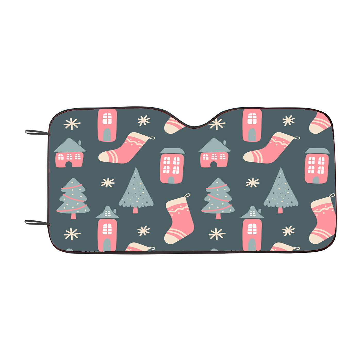 Christmas Patterns Set 07 Car Auto Sun Shade Windshield Cover