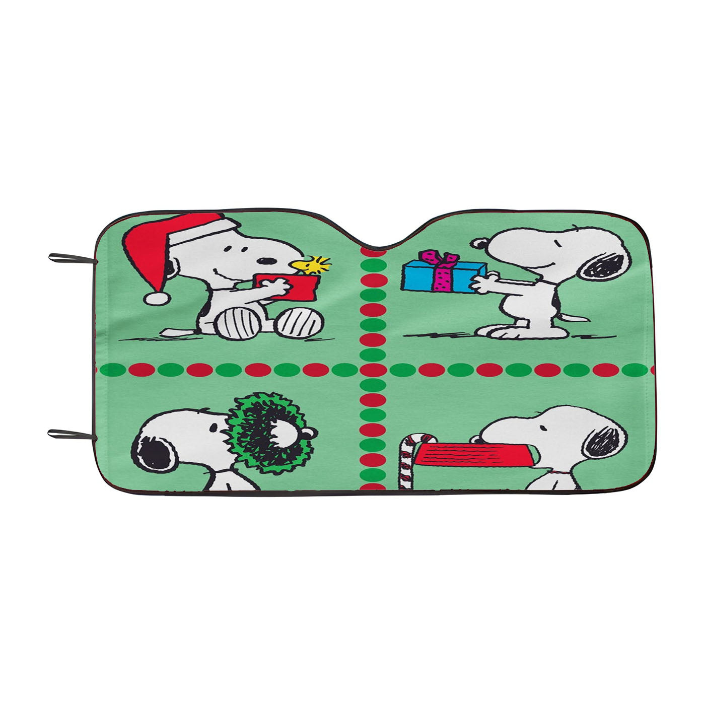 Christmas Scenes Peanuts Holiday Car Auto Sun Shade Windshield Cover