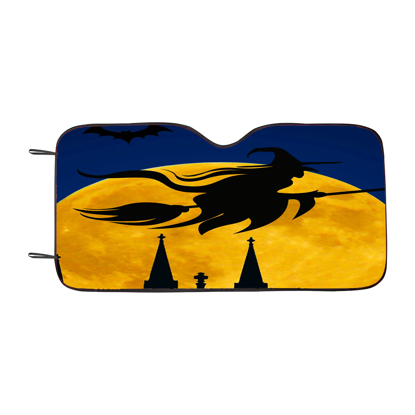 Classic Witch Halloween Car Auto Sun Shade Windshield Cover