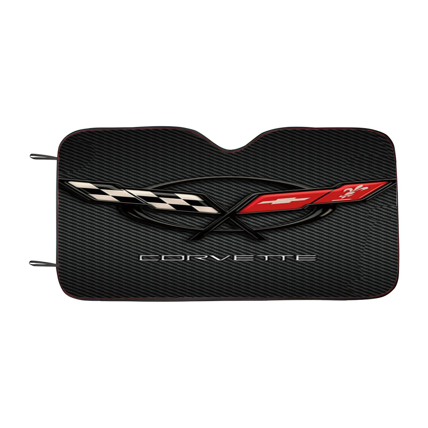 Corvette Logo Carbon Car Auto Sun Shade Windshield Cover