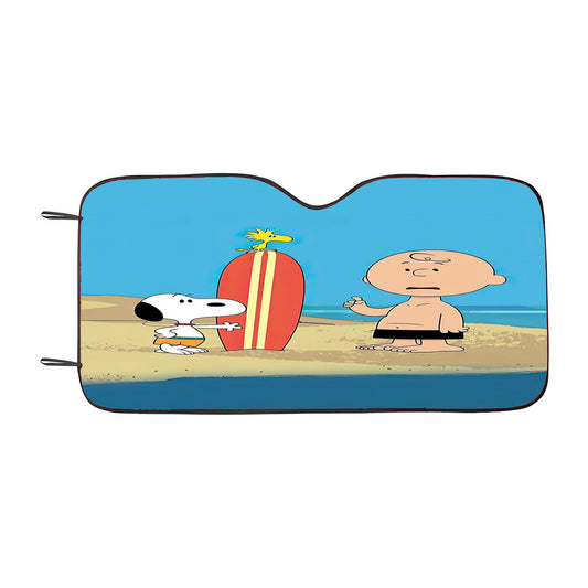 Cute Snoopy Dog Car Auto Sun Shade Windshield Cover