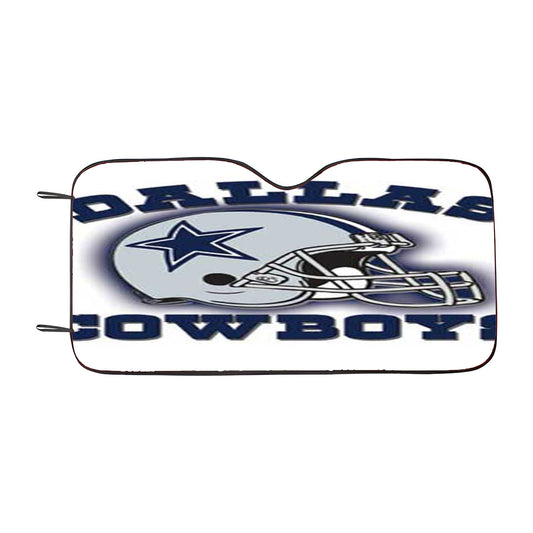 Dallas Cowboys Diagonal Wood Car Auto Sun Shade Windshield Cover