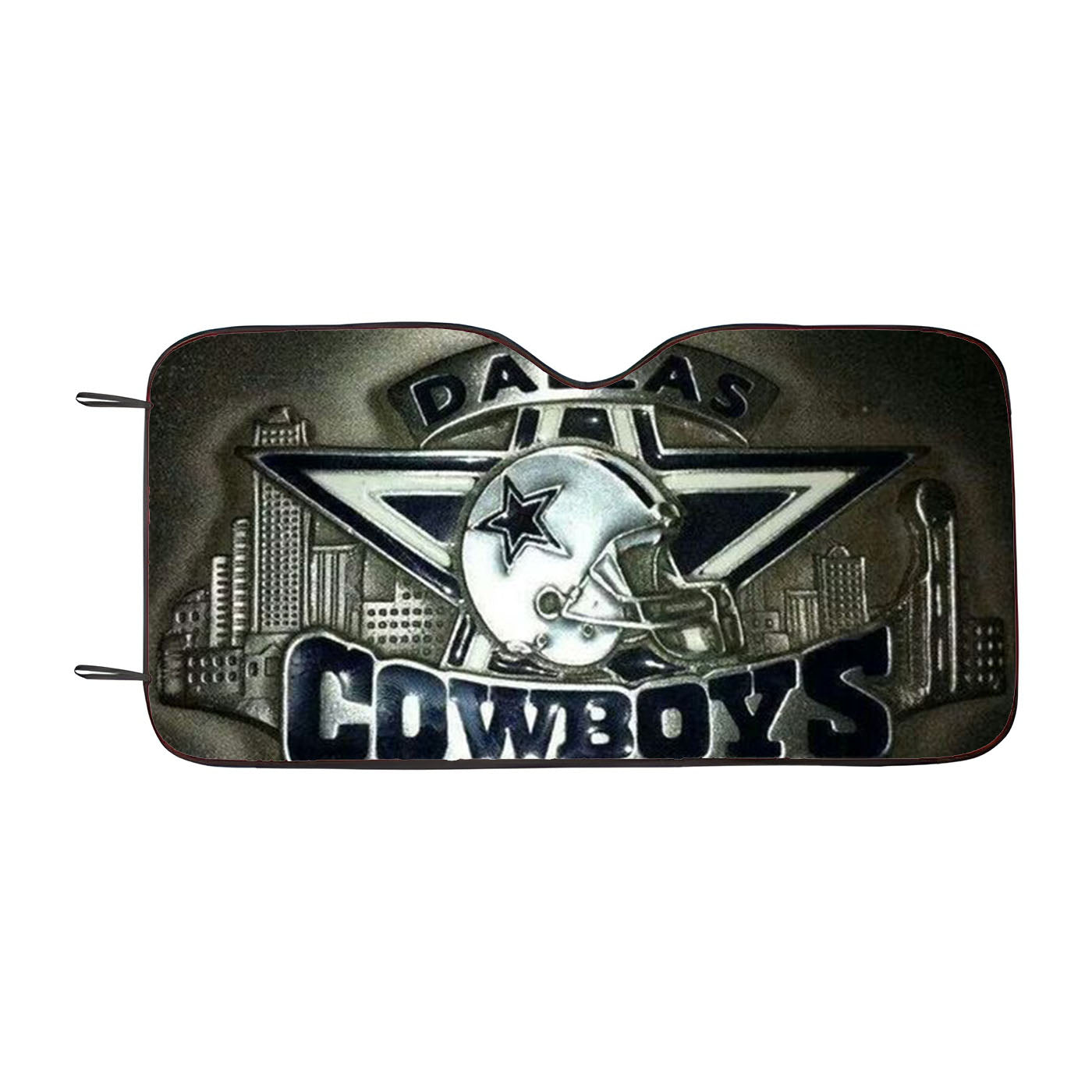 Dallas Cowboys Nfl Stripes New Car Auto Sun Shade Windshield Cover