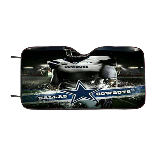 Dallas Cowboys Star Nfl Logo Dark Wood Wallpaper Car Auto Sun Shade Windshield Cover