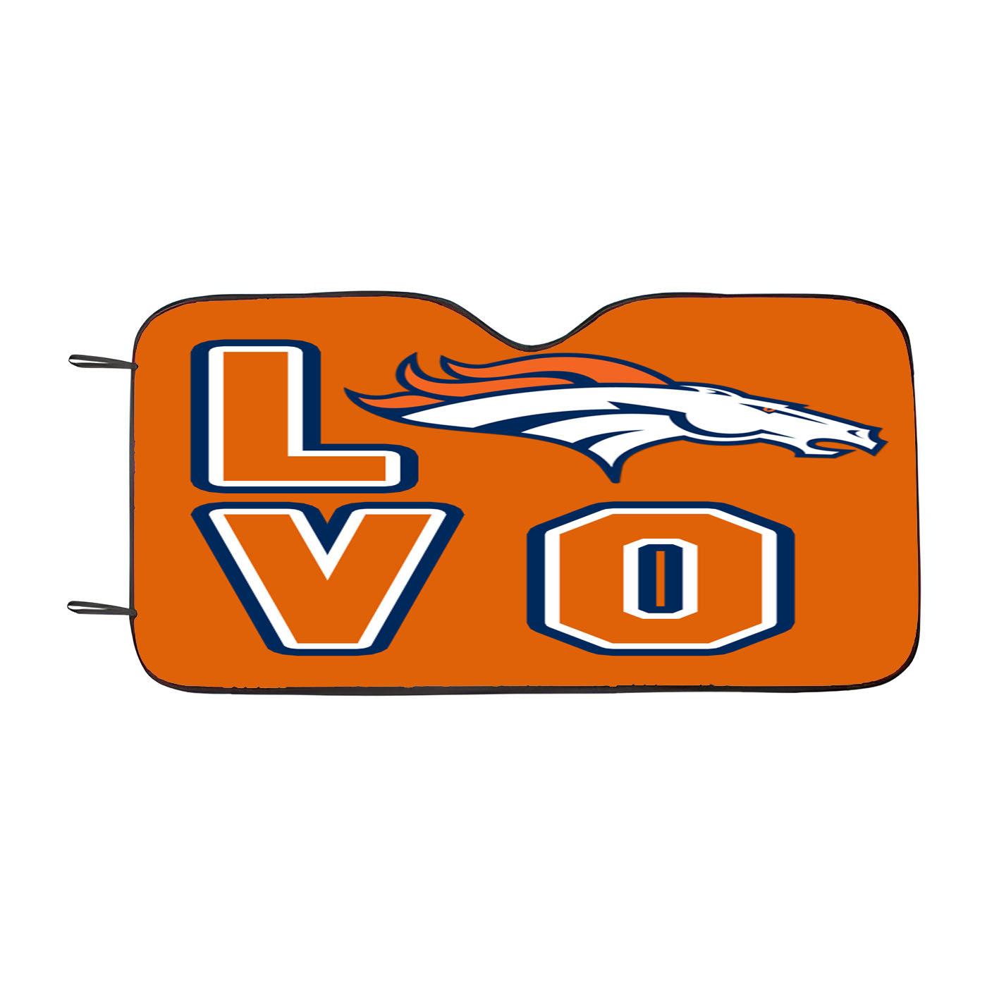 Denver Broncos Christmas Sweater Car Auto Sun Shade Windshield Cover