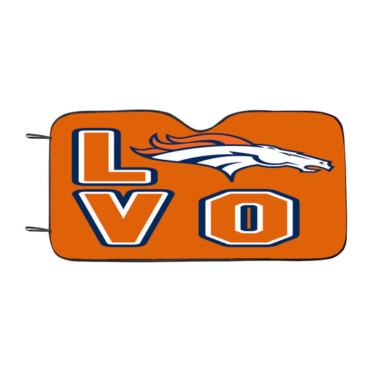 Denver Broncos Christmas Sweater Car Auto Sun Shade Windshield Cover