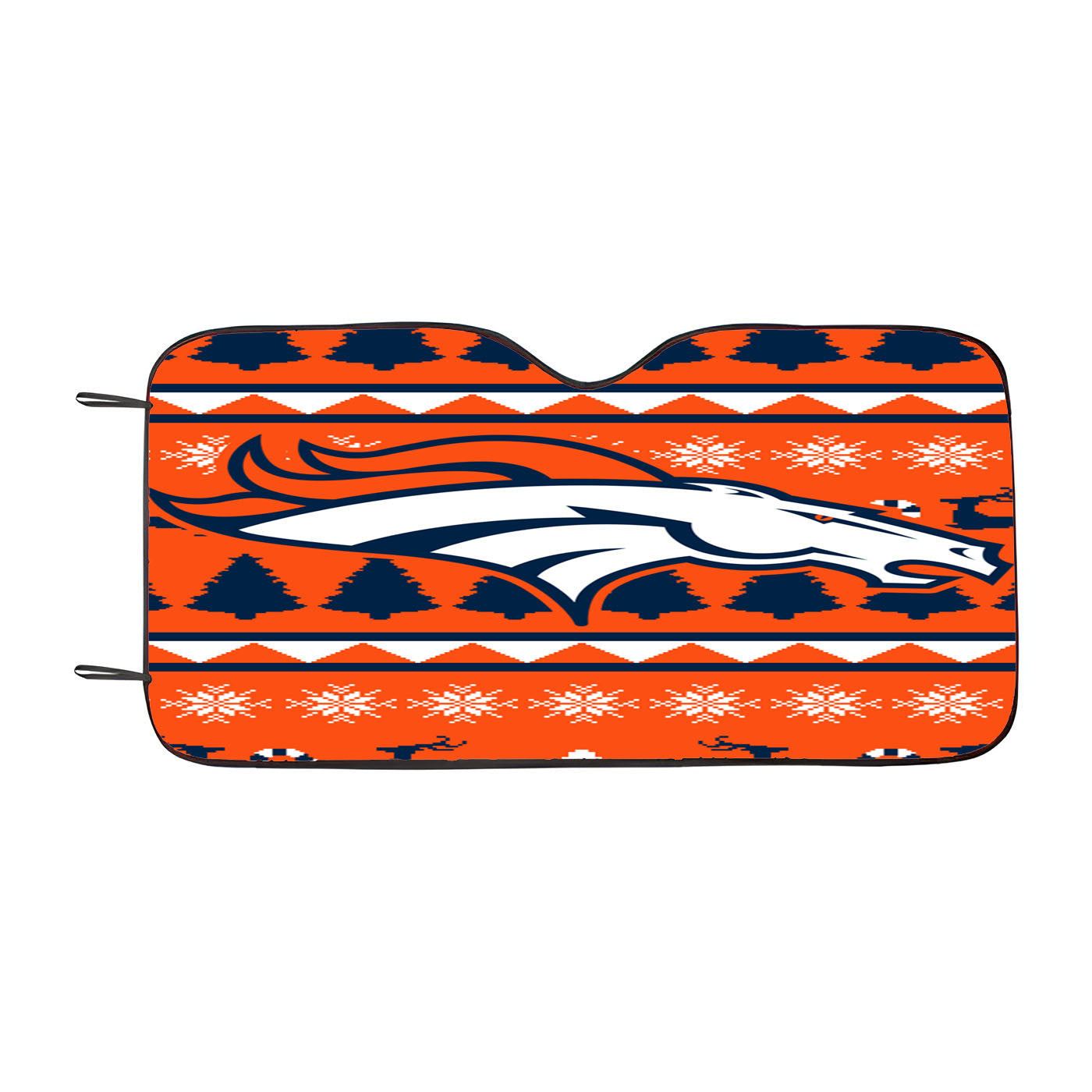 Denver Broncos Cracked Bkg Car Auto Sun Shade Windshield Cover