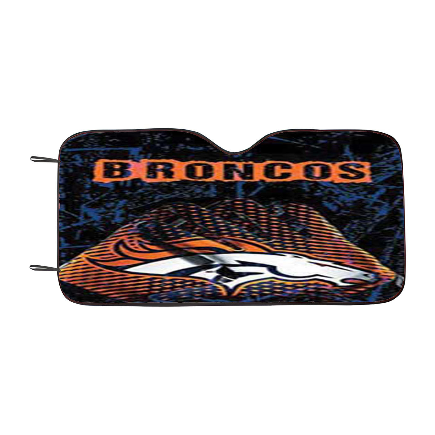 Denver Broncos Grainy Car Auto Sun Shade Windshield Cover